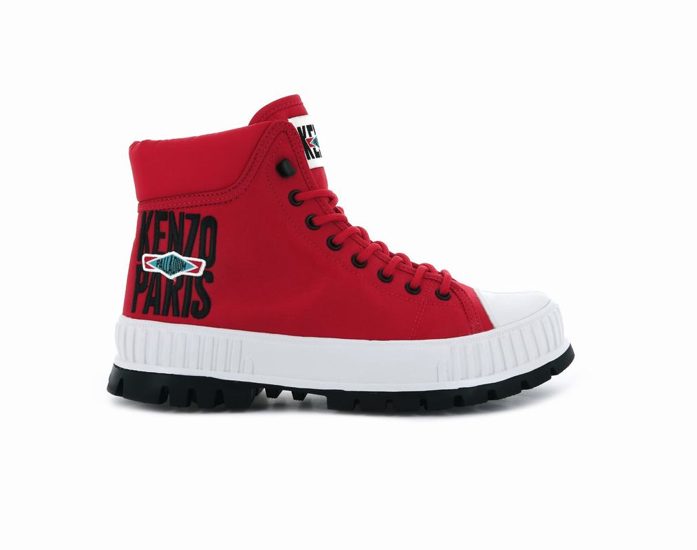 Palladium Pallashock Hi By Kenzo Damen Hohe Sneaker Rot ||408539-GZQ||